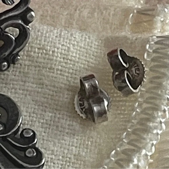 James Avery Retired Vintage Celeste dangle Ear posts - Picture 8 of 11